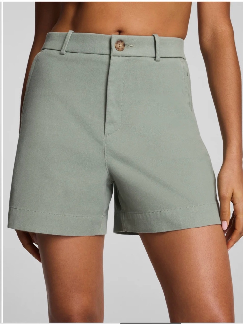 High-Rise Olive Green Women’s Shorts